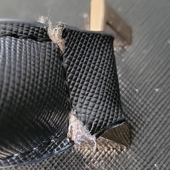 Dune London Black Vegan Leather Gold Top Handle Tote - Picture 13 of 13